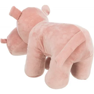 Peluche Hippopotame avec son, taille 25 cm, pour chien