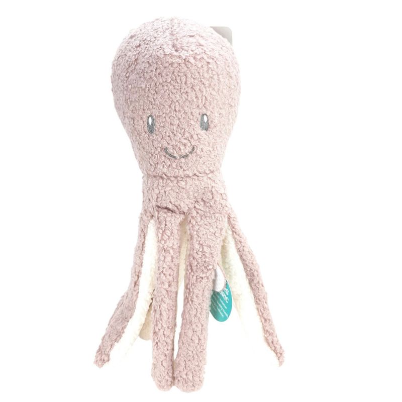 Jouet en tissu Poulpe rose 33 cm tufflove pour chien