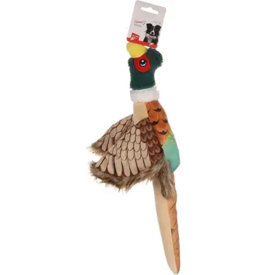 Peluche Faisan Paloma brun 45 cm, pour chien