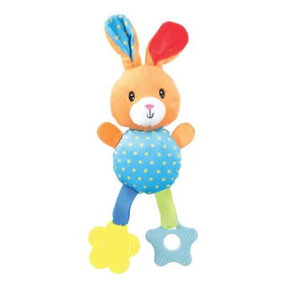 zolux - Peluche rio lapin  anneau à mordiller 29 cm jouet pour chiots