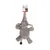 Flamingo - Peluche l'éléphant fanto gris 36 cm pour chien