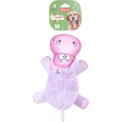 zolux - Hippopotame Hicham M Jouet sonore pour chiens de taille moyenne