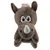 Flamingo - Peluche Henny Rhino couleur taupe hauteur 40 cm jouet pour chien