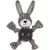 Flamingo - Jouet lapin Gommy gris, avec balle picots TPR, 25 cm, pour chien