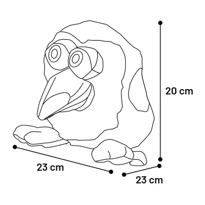 Flamingo - Jouet Toucan Snapzy 20 cm  pour chien