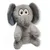 Flamingo - Peluche Henny Éléphant gris hauteur 38 cm jouet pour chien