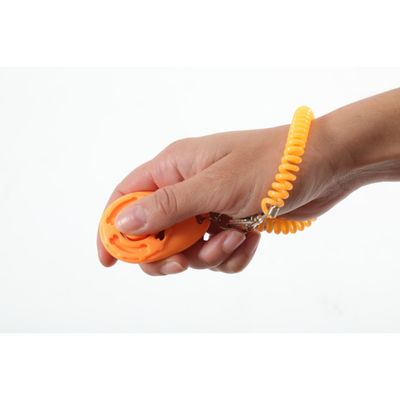 Clicker de dressage avec dragonne pour chien.