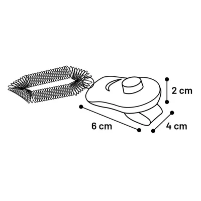 Flamingo - Clicker Xin Vert 6cm L x 4cm l x 2cm H pour chien