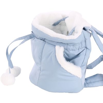 Sac de transport avant Cuddi Bleu pour petit chien max 4 kg