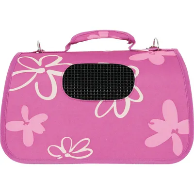 animallparadise - Panier de transport Flower L couleur prune pour chat ou c