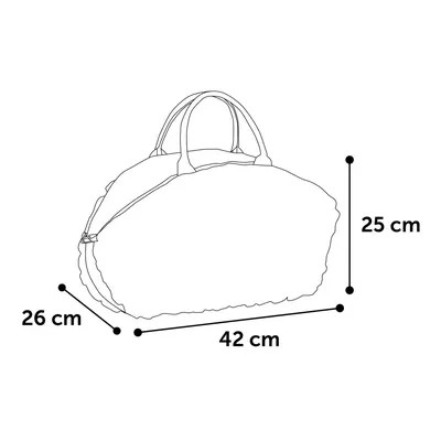 Sac de transport Yzma Rose 42cm L x 26cm l x 25cm H pour petit chien max 4