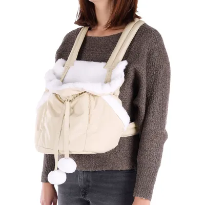 Sac de transport avant Cuddi Beige pour petit chien max 4 kg