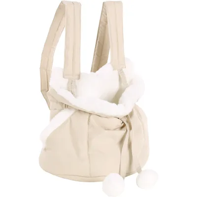 Flamingo - Sac de transport avant Cuddi Beige pour petit chien max 4 kg