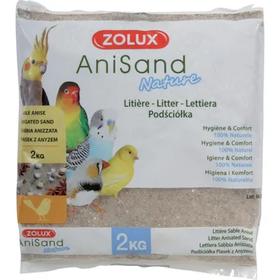 zolux - Sable Anisand nature Litière 2 kg pour oiseaux