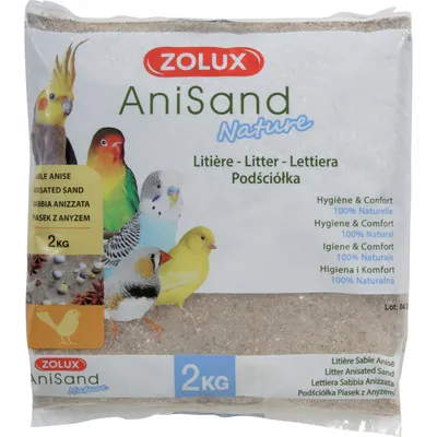 Sable Anisand nature Litière 2 kg pour oiseaux