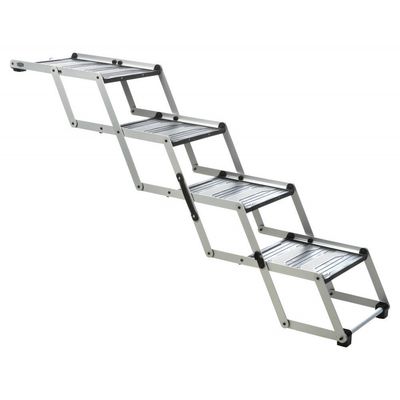 Rampe de 4 marches pliantes, en aluminium TPR pour chiens