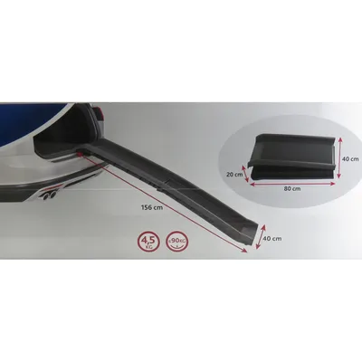 animallparadise - Rampe pliable en plastique 40 x 156 cm pour chien