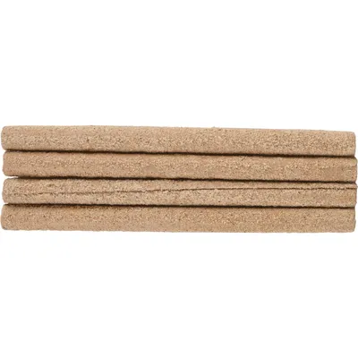 4 Couvres-perchoirs sablés beige 4 pièces de 19 cm, pour oiseaux