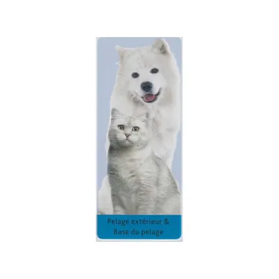 animallparadise - Brosse double face plastique 5 x 19 cm pour chat et chien
