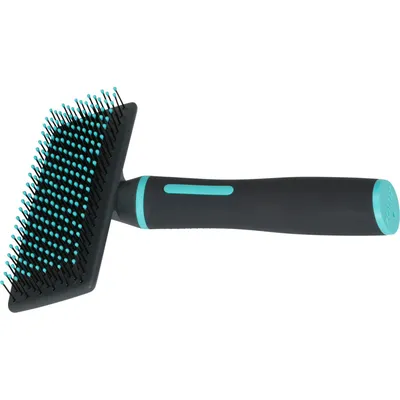Brosse SLICKER à picot doux taille L pour chiens.