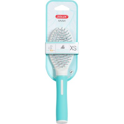 Brosse bi-matière taille XS pour chiots.
