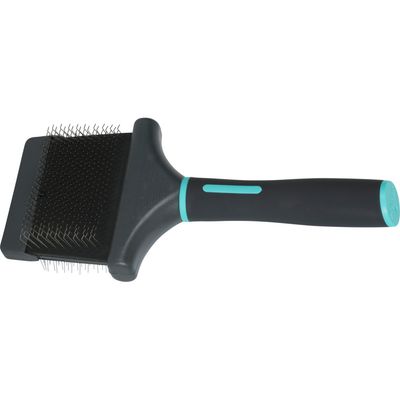 Brosse SLICKER double flexible taille L pour chiens