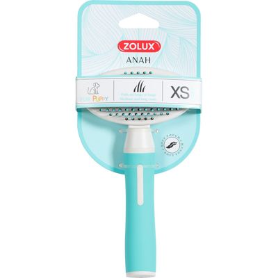 Brosse a picot doux retractable taille XS pour chiot.