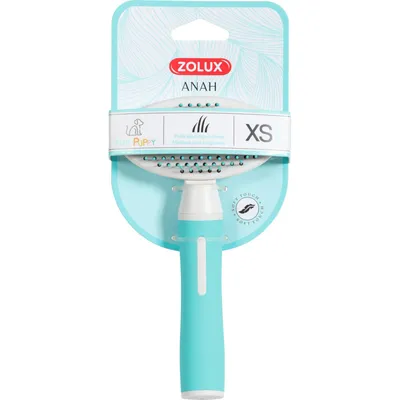 zolux - Brosse a picot doux retractable taille XS pour chiot.