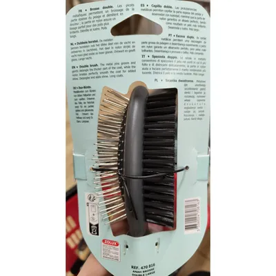 Brosse double taille L pour chiens Brosse double taille L pour chiens