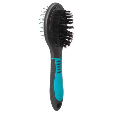 Brosse double 5 x 19 cm pour chien et chat.