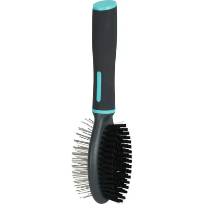 Brosse double taille S pour chiens.
