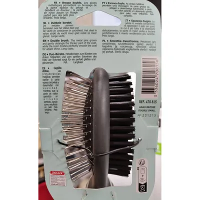 Brosse double taille S pour chiens. Brosse double taille S pour chiens.