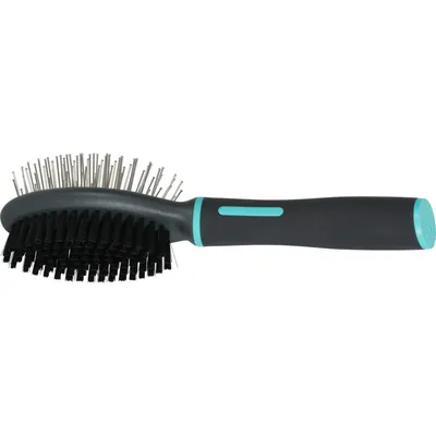 Brosse double taille S pour chiens.