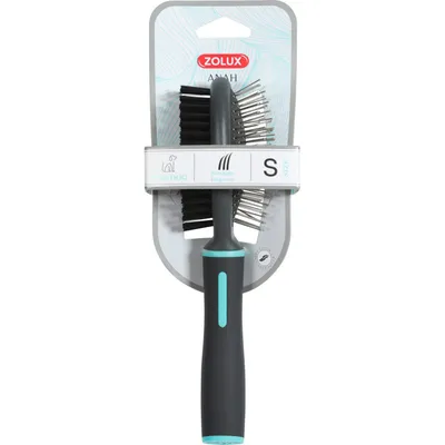 zolux - Brosse double taille S pour chiens.