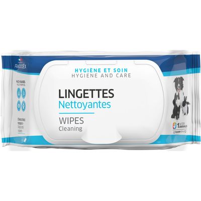 Lingettes Nettoyantes Multi-Usages 30 Pour Chiens, Chats et Petits Mammifèr