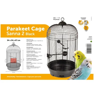 animallparadise - Une cage perruche SANNA II,  ø 34 x 67 cm.