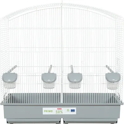 Cage Familly blanche gris 70 x 40 x 70cm de hauteur pour oiseaux