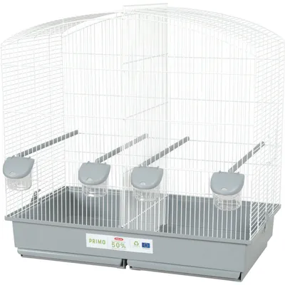 Cage Familly blanche gris 70 x 40 x 70cm de hauteur pour oiseaux