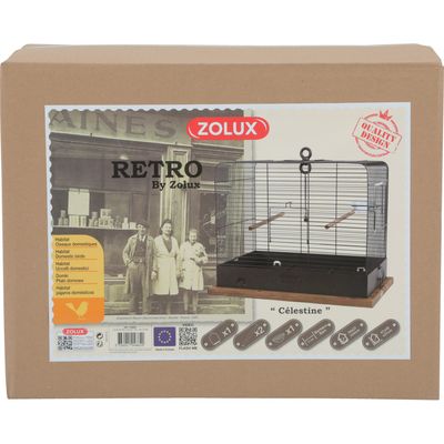 Cage RETRO CELESTINE. 41 x 31 x hauteur 48 cm.  pour oiseaux.