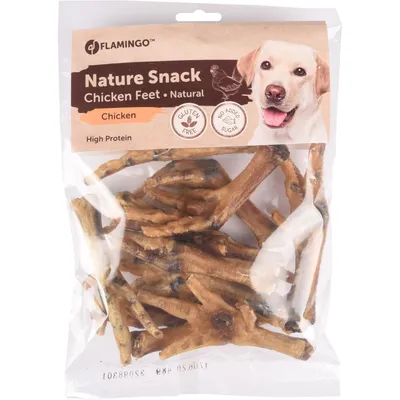 Flamingo - Friandise naturel pattes de poulet 200 g pour chiens