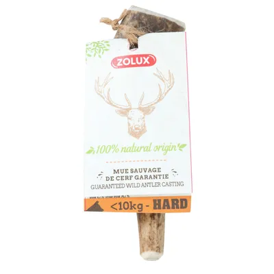 zolux - Bois de Cerf entier XS friandise à mâcher pour chien de moins de 10 zolux - Bois de Cerf entier XS friandise à mâcher pour chien de moins de 10