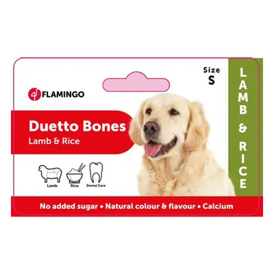 Flamingo - Friandise agneau et riz 90 g DUETTO Bones pour chien