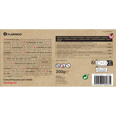 Flamingo - Friandise nature Corne d 'agneau 200 g pour chien