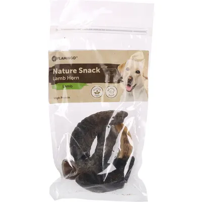 Flamingo - Friandise nature Corne d 'agneau 200 g pour chien