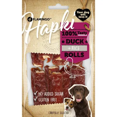 Friandises Hapki Cigare Canard & Riz 85 g pour chien