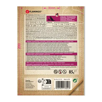 Flamingo - Friandises Hapki Cigare Canard & Riz 85 g pour chien