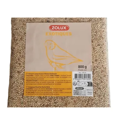 zolux - Graines oiseaux exotiques 800 g pour oiseaux