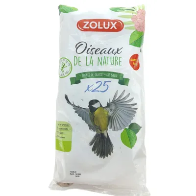 25 Boules de graisse de 90 gr donc 2.25 kg toutes saisons pour oiseaux