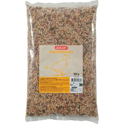 Graines pour tourterelle sac de 800g pour oiseaux