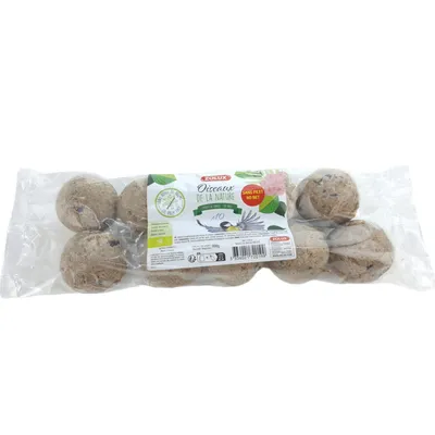 zolux - 10 Boules de graisse de 90 gr toutes saisons pour oiseaux